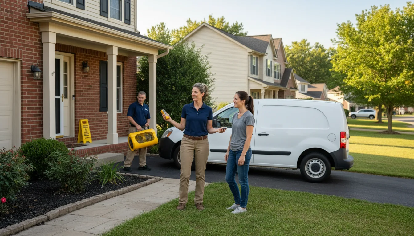 Water restoration image for Dehumidification And Cleanup Services in Guild, TN